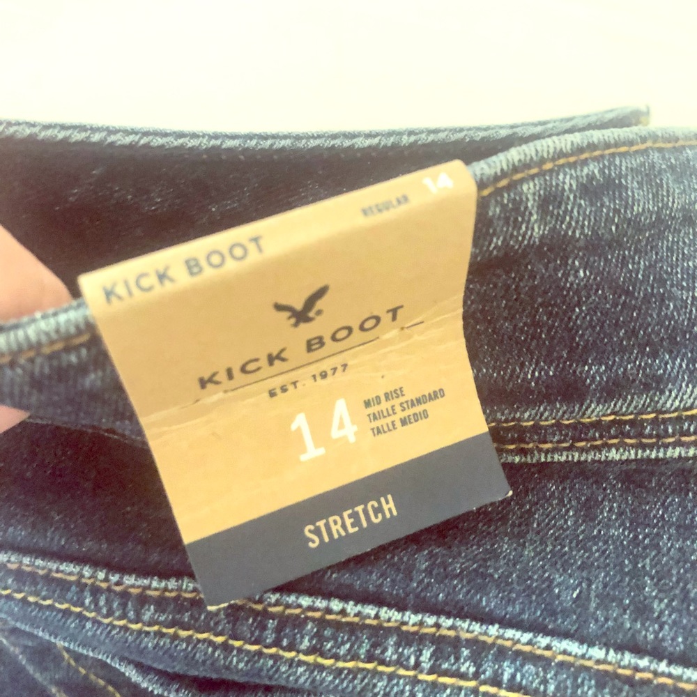 American eagle kick bootcut jeans!